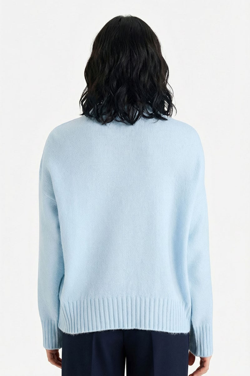 ديفاكتو بلوفر تريكو اوفر سايز برقبة مستديرة - Image 5